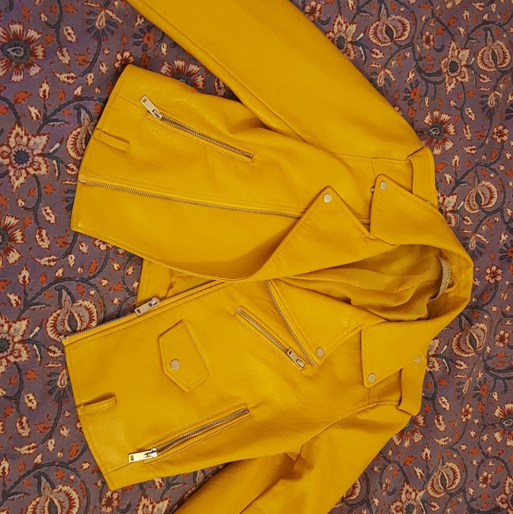 Zara leather moto jacket